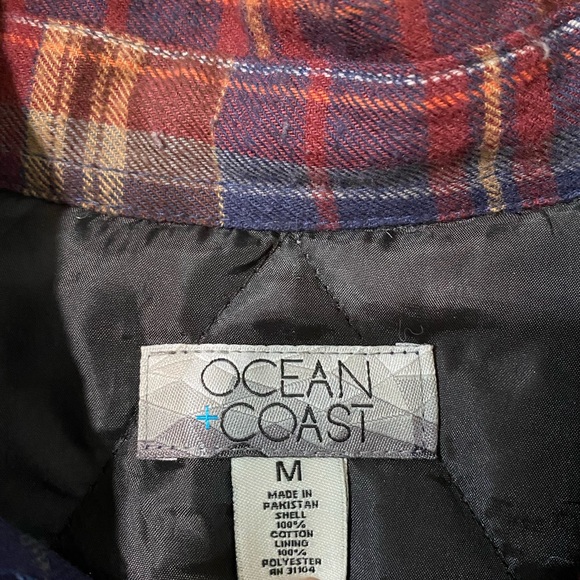 Men’s Ocean+Coast Flannel/Jacket. Size Medium - Picture 5 of 6